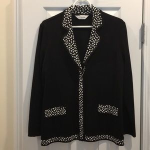 Misook Classic Sweater Jacket - Polkadots!